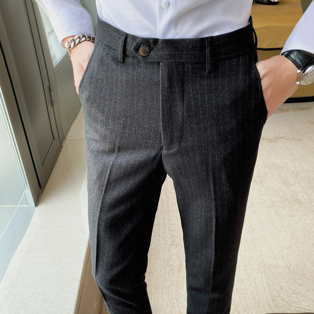 Calça Social Listrada Masculina Sampaio®