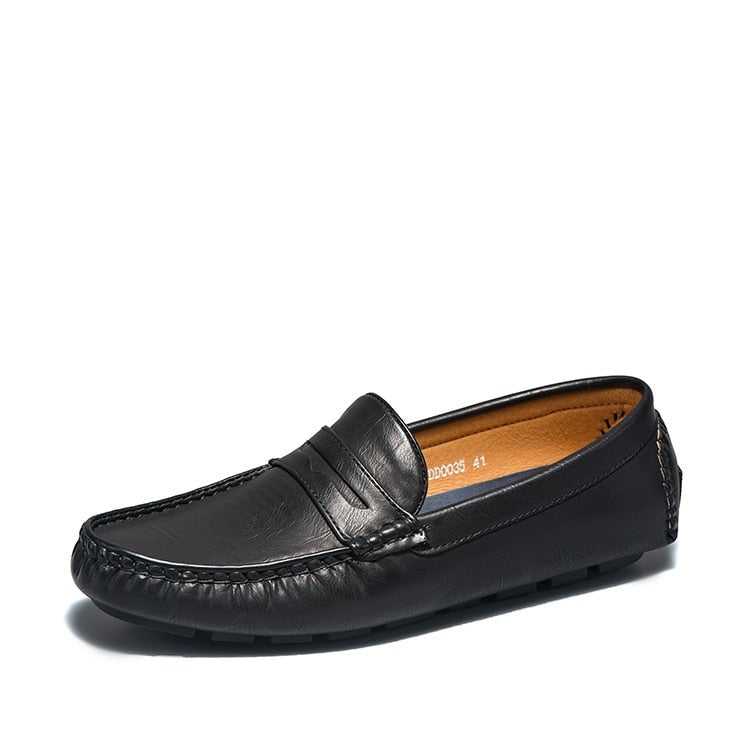 Mocassim Couro Genuíno Antiderrapante Masculino