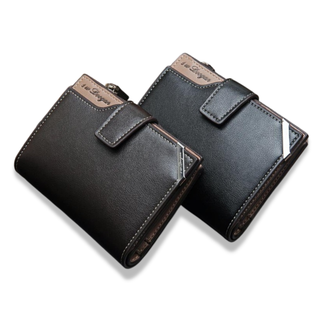 Carteira Masculina de Couro Vintage