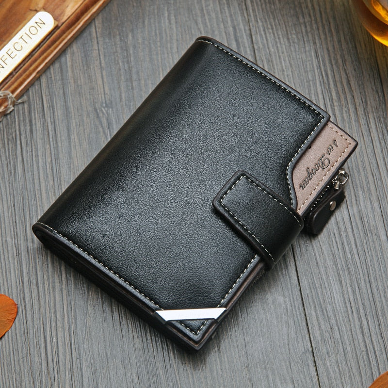 Carteira Masculina de Couro Vintage
